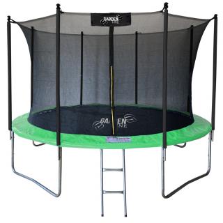 Trampolína s vnútornou sieťkou 374 cm Gardenline - zelená