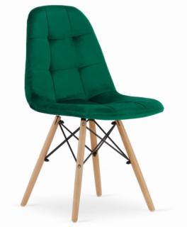 Zamatová stolička ANKARA zelená