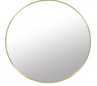 Zrkadlo 60 cm so zlatým rámom
