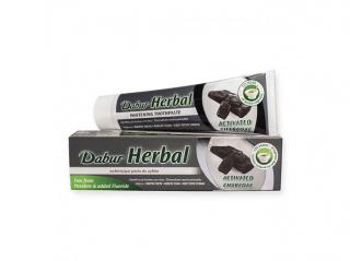 Bieliaca zubná pasta s aktívnym uhlím, Dabur 100 ml