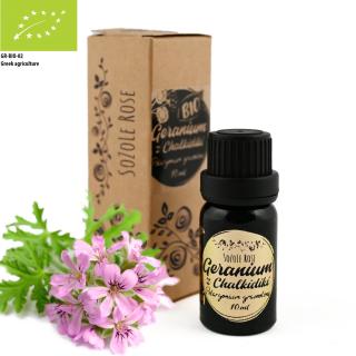 Bio éterický olej Geránium z Chalkidiki, Sozole Rose 10 ml