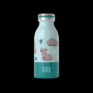 Fľaša na vodu monbento, modrá capybara, 350ml