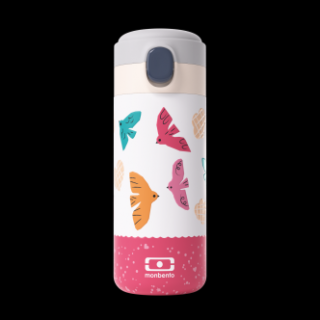 Fľaša na vodu monbento, Pink Birds, 350ml