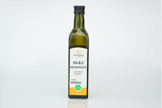 Sezamový olej za studena lisovaný , Natural 500 ml