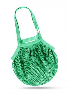 Sieťová taška cez rameno - Bavlnený koš - zelenkavá