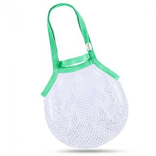 Sieťová taška z bambusového vlákna - bielo-zelená