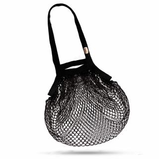 Sieťová taška z bambusového vlákna - čierna