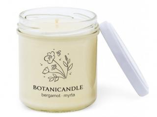 Sójová sviečka Botanicandle, bergamot myrta, malá