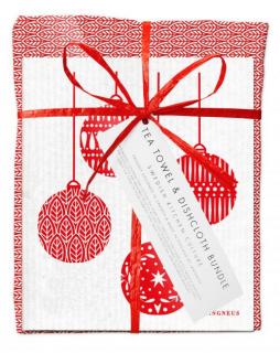 Vianočný balíček Jangneus - červené lístky a vianočné gule