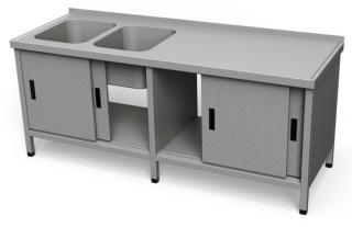 Umývací stôl dlhý US-37 ŠxHxV: 200x60x85 cm