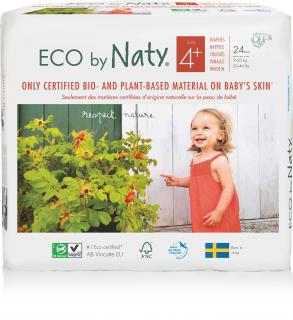 Eco by Naty plienky 4+ 9-20 kg (24 ks)