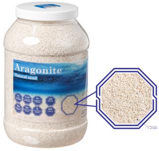 Aragonit natural sand - substrát pre morské a cichlidové akváriá (2,8kg) mm: 1-2mm