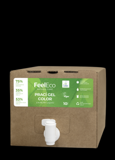 FeelEco Prací gél Color Bag in Box 10l, 166PD