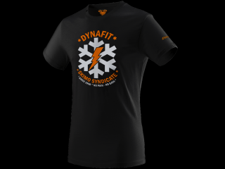 DYNAFIT Graphic bavlnené pánske tričko Farba: black out/SYNDICATE, Veľkosť: L