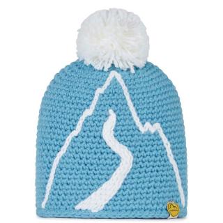 La Sportiva Čiapka s brmbolcom Dorado Beanie Pacific Blue/White Veľkosť: UNI