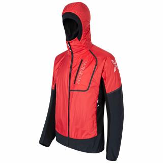 MONTURA INSIGHT PLUS HYBRID JACKET black/red Farba: CERVENÁ, Veľkosť: L