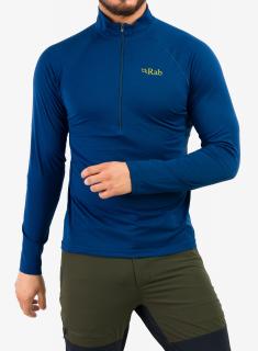 RAB Sonic LS Zip Nightfall Blue Funkčné tričko Veľkosť: XL