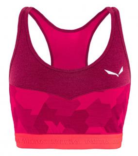 SALEWA CRISTALLO Warm Amr športová podprsenka pink Farba: ruzova, Veľkosť: L