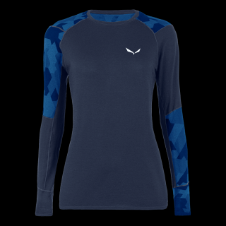 SALEWA CRISTALLO WARM Dámske termo tričko navy Farba: Navy, Veľkosť: XL