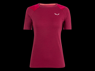 SALEWA CRISTALLO WARM T-SRT dámske termo tričko rhodo red Farba: RUŽOVÁ, Veľkosť: L