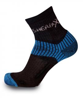 SHERPAX MISTI black-blue športové termo ponožky Farba: ČIERNO/MODRÉ, Veľkosť: (35-38)