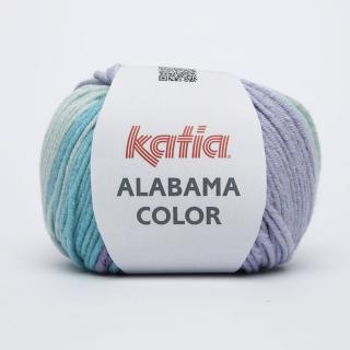 Katia ALABAMA COLOR Farba: 958/105 ... Mix tyrkysová-fialová tmavá-zelená-fialová