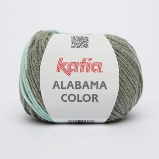Katia ALABAMA COLOR Farba: 958/108 ... Mix zelená-nebíčková modrá-žltá svetlá-oranžová
