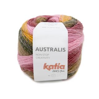Katia AUSTRALIS Farba: 1227/200 ... Mix koralová-zelená