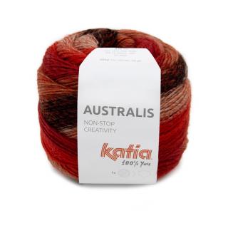 Katia AUSTRALIS Farba: 1227/201 ... Mix červená-medená-čierna