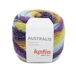 Katia AUSTRALIS Farba: 1227/204 ... Mix fialová-modrá svetlá-pistáciová
