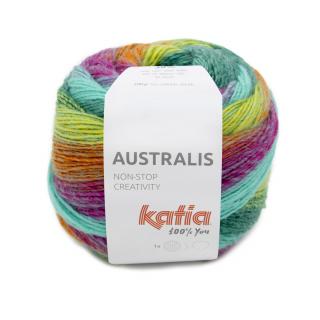 Katia AUSTRALIS Farba: 1227/205 ... Mix modrozelená-oranžová-žltá-modrá