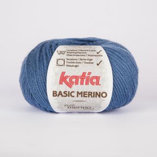 Katia BASIC MERINO Farba: 793/33 ... Modrá svetlá