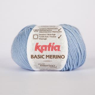 Katia BASIC MERINO Farba: 793/34 ... Modrá  nebíčková
