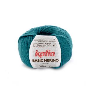 Katia BASIC MERINO Farba: 793/39 ... Modrozelená