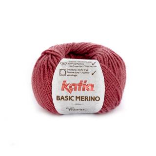 Katia BASIC MERINO Farba: 793/75 ... Červená malinová