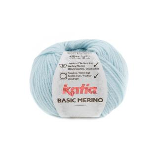 Katia BASIC MERINO Farba: 793/86 ... Modrá  nebíčkováquot;