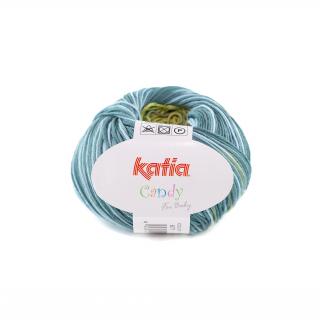 Katia CANDY Farba: 575/677 ... Zelená-biela-modrá