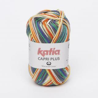 Katia CAPRI PLUS Farba: 021/105 ... Mix farieb šedá-žltá-zelená-modrá-oranžová