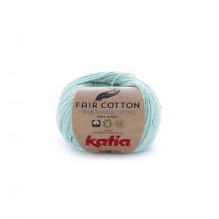 Katia FAIR COTTON Farba: 1018/29 ... Bielozelená