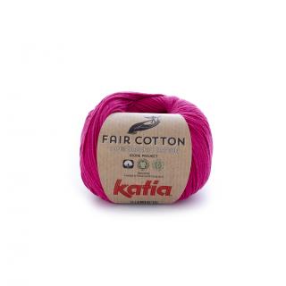 Katia FAIR COTTON Farba: 1018/32 ... Červená malinová