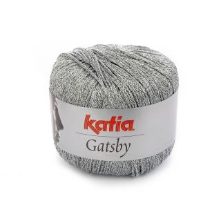 Katia GATSBY Farba: 240/06 ... Stredne šedá - strieborná
