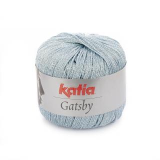 Katia GATSBY Farba: 240/22 ... Svetlá modrá - strieborná