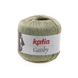 Katia GATSBY Farba: 240/56 ... Zelená - zlatá