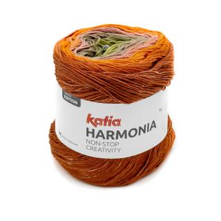 Katia HARMONIA Farba: 1181/205 ...  Kaki -hrdzavooranžová-oranžová