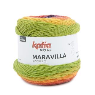 Katia MARAVILLA Farba: 793/501 ... Čučoriedková-oranžová-žltozelená