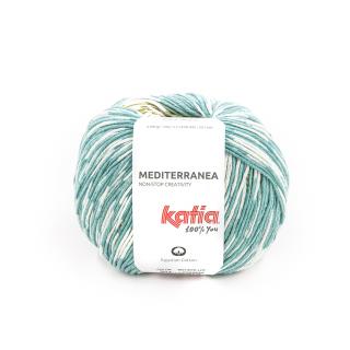 Katia MEDITERRANEA Farba: 704/303 ... Modrozelená-zelená