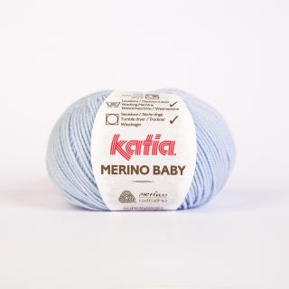 Katia MERINO BABY Farba: 512/08 ... Modrá nebíčková