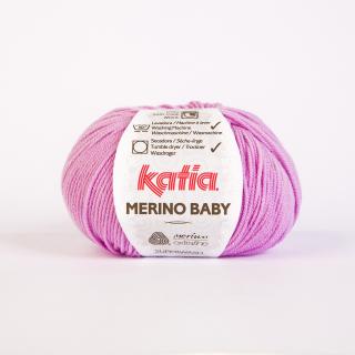 Katia MERINO BABY Farba: 512/40 ... Ružová tmavá