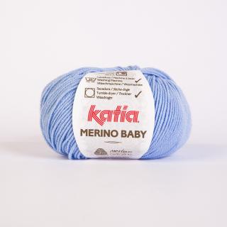 Katia MERINO BABY Farba: 512/41 ... Modrá svetlá