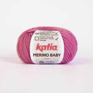 Katia MERINO BABY Farba: 512/46 ... Ružová stredná